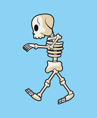 Skull icon. Videogame play gaming and entertainment theme. Colorful design. Vector illustration