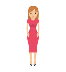 woman female avatar isolated vector illustration design