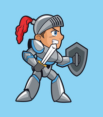 Warrior icon. Videogame play gaming and entertainment theme. Colorful design. Vector illustration