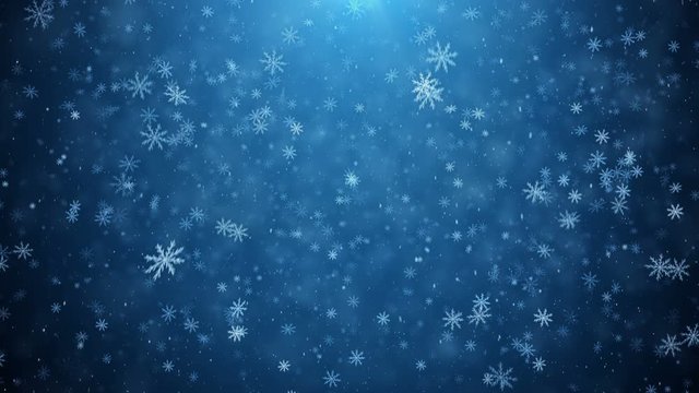 Falling snowflakes, snow background
