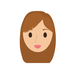 woman female avatar isolated vector illustration design