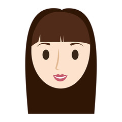 woman female avatar isolated vector illustration design