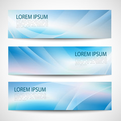 Abstract header pink blue wave white vector design