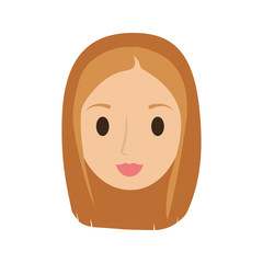 Fototapeta premium woman female avatar isolated vector illustration design