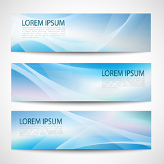 Abstract header pink blue wave white vector design