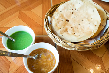 indian food on the table