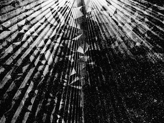 Black and white triangle Abstract background