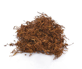 Tobacco isolated on white background