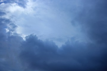 Fototapeta na wymiar blue sky with raincloud. 