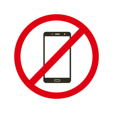 No phone use icon vector sign
