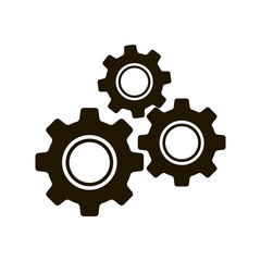 Settings , gear icon vector