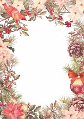 Christmas Vintage Frame