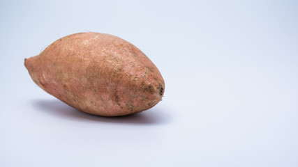 Fototapeta na wymiar Sweet potato yam isolated on white background