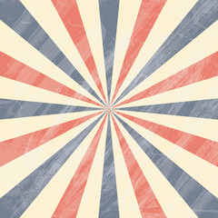 Colorful Circus Sunburst Background.