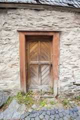 old wooden door