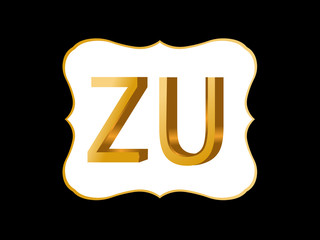 ZU Initial Logo for your startup venture