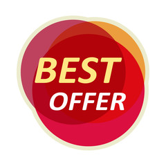 Sale Sticker Vector Illustration in Flat Design