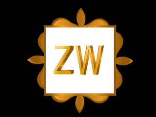 ZW Initial Logo for your startup venture