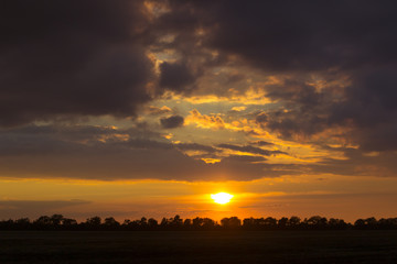 A beautiful evening sunset.