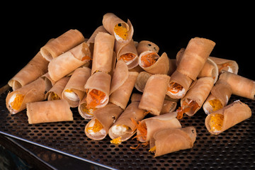 Thai pancake. One of the most delicious street snack in Thailand