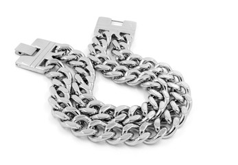 Naklejka premium The massive bracelet for men - Silver Gold