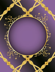Elegant purple background for any occasion. Print colors used. Copy space for your own text.