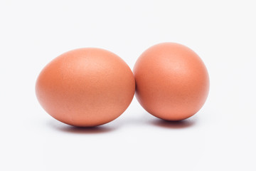 eggs  on white background