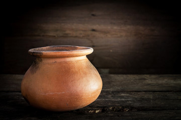 Thailand Clay Jar for Stored of thai food,still life
