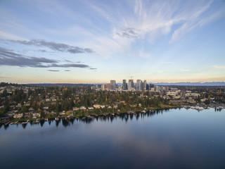 Bellevue Washington City Landscape Skyscrapers