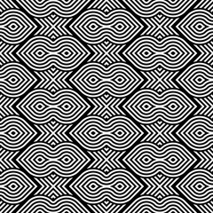 Design seamless monochrome geometric pattern