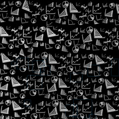 Wallpaper of financial hand drawn icon