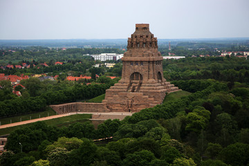 Leipzig Luftaufnahme, Völkerschlachtdenkmal