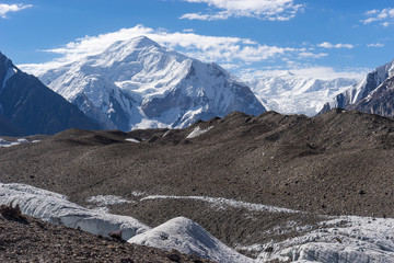 Naklejka premium Baltoro kangri peak and Baltoro glacier, K2 trek