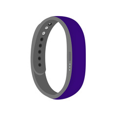 Violet color smart band vector isolated