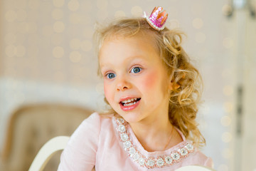 little princess on the bed