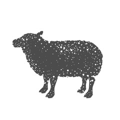 Lamb icon. Livestock animal life nature and fauna theme. Isolated design. Vector illustration
