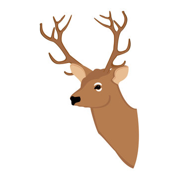 Deer head vector