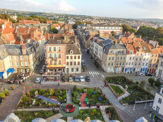 vue la place de la mairie boulogne sur mer 