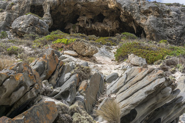 rocks of vivonne bay kangaroo island landscape