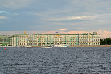 Fototapeta na wymiar ST. PETERSBURG, RUSSIA. A view of the Winter Pal