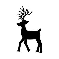 Deer silhouette illustration