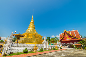 Fototapeta premium Phra That Chae Haeng Temple is a favourite destination in Nan province, Northern of Thailand