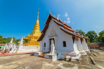 Phra That Chae Haeng Temple is a favourite destination in Nan province, Northern of Thailand