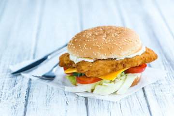 Fish Burger (selective focus)