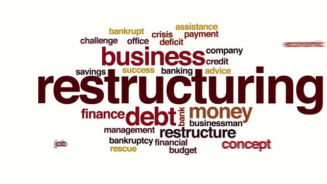 Restructuring animated word cloud