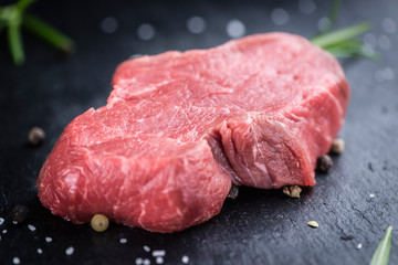 Piece of raw Beef Fillet