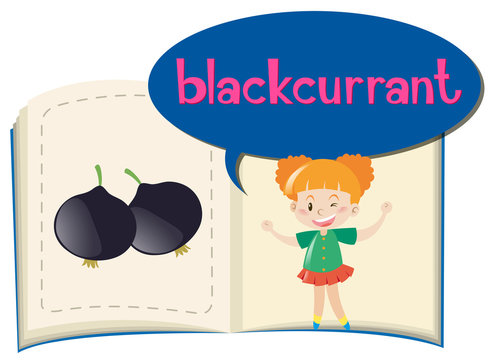 Blackcurrant on children book
