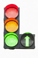 isolated traffic light