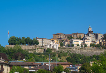 Fototapeta na wymiar Bergamo Altstadt Cita Alta