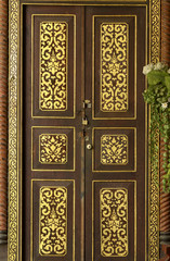Antique wooden doors Temple north